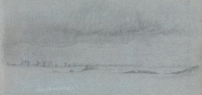 意大利风景题材的素描本，1869年。 作者 杰维斯·麦肯特（Jervis McEntee）