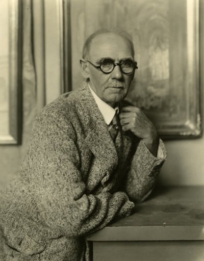 艺术家Colin Campbell Cooper，约1905-31（明胶银照片 作者 杰西·塔伯·比尔斯（Jessie Tarbox Beals）