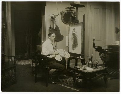 哈里森-费希尔，约1905-11（明胶银照片 作者 杰西·塔伯·比尔斯（Jessie Tarbox Beals）