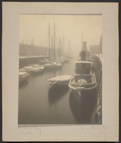 波士顿老码头 作者 杰西·塔伯·比尔斯（Jessie Tarbox Beals）