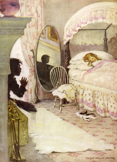 查尔斯·金斯利 (Charles Kingsley) 为《水宝宝》绘制的插图（彩色平版印刷） 作者 杰西·威尔考克斯·史密斯