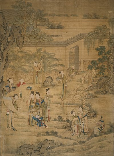 妇女观画 作者 焦炳珍