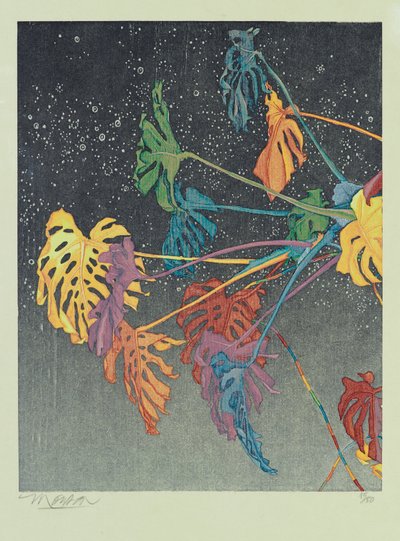 双连画 A，2011 年（木刻） 作者 Jim Monson