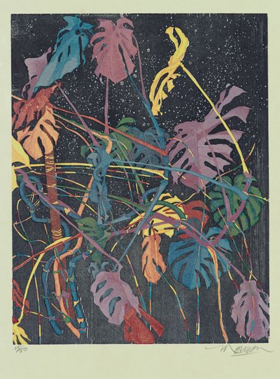 双连画 B，2011 年（木刻） 作者 Jim Monson