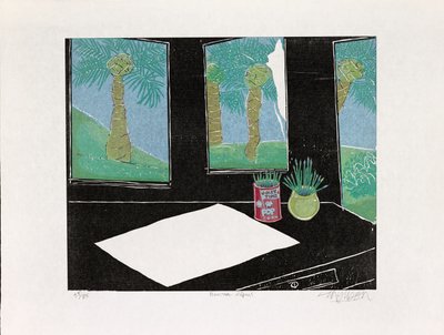 新起点，2021 年（木刻） 作者 吉姆·蒙森