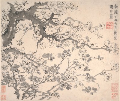 梅花》，日期为1757年。 作者 Jin Nong