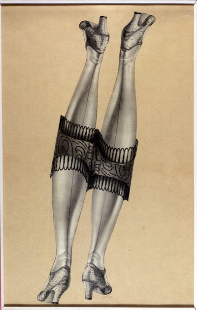 拼贴画 "Deux belles jambes" - 由Jindrich Styrsky (1899-1942)创作 (48 of 35) 作者 金德里希·斯蒂尔斯基