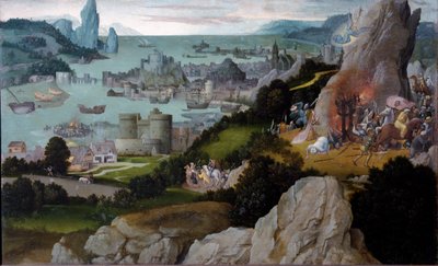 亚历山大的圣凯瑟琳的殉难（绘画 作者 约阿希姆·帕蒂尼（Joachim Patinir）