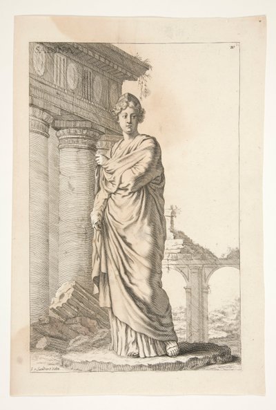 萨比娜，选自《海军老兵雕塑》（Sculpturae Veteris Admirata 作者 约阿希姆·冯·桑德拉特