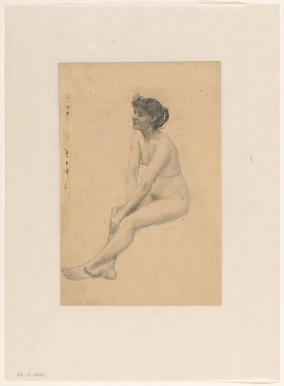 坐姿女性裸体 作者 琼伯格