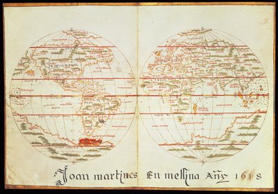 世界地图（纸上笔墨） 作者 琼·马丁内斯（Joan Martines）