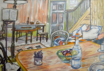 Clare Lises音乐工作室，（水粉画） 作者 琼·瑟西