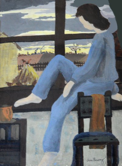 女孩看着黎明，1950年，（水粉） 作者 琼·瑟西