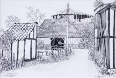 Lord Astors Dairy，White Place Farm，Cookham 2012，铅笔 作者 琼·瑟西