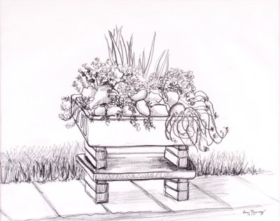 Sink Garden，2000，石墨 作者 琼·瑟西