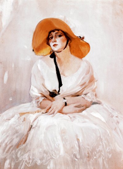 Raquel Meller (1888-1962) 的肖像，西班牙歌手和女演员。 细节。 华金·索罗拉 (1863-1923) 的绘画。 1919. 马德里。 索罗拉博物馆。 作者 华金·索罗拉