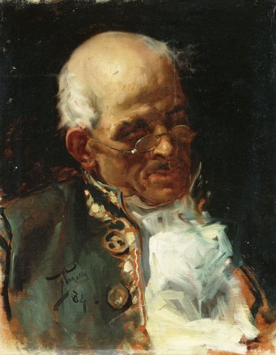 绅士肖像；骑士肖像，1884年 作者 Joaquín Sorolla