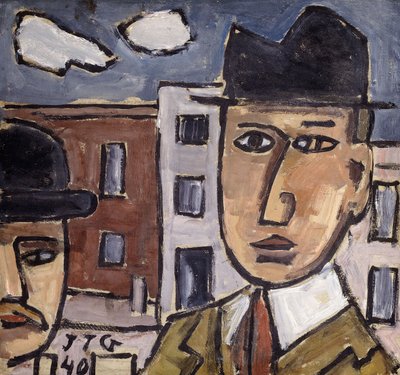 戴帽子的男人；Hombre con Sombrero 作者 华金·托雷斯·加西亚