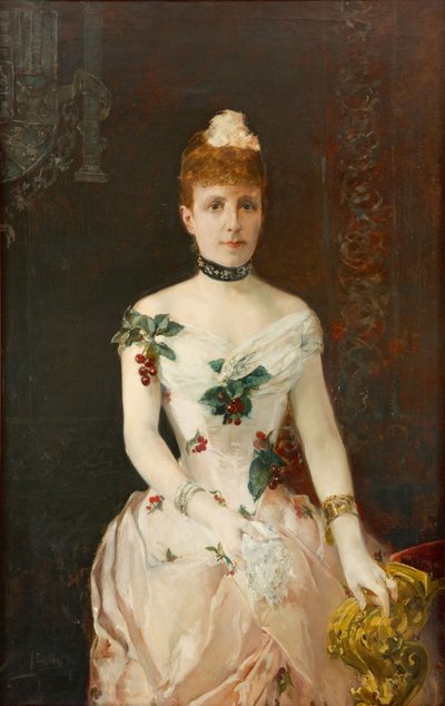奥地利的玛丽亚·克里斯蒂娜（Maria Christina），1858-1929年，西班牙女王，1888年。 作者 华金·索罗拉