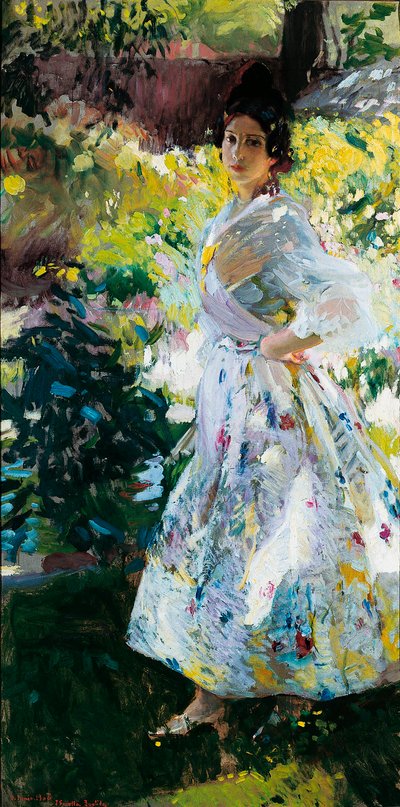 Maria in Valencian peasant costume (Maria vestida de labradora valenciana) 作者 华金·索罗拉