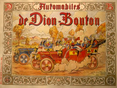 De Dion Bouton汽车广告海报，约1920年代 作者 尼克松