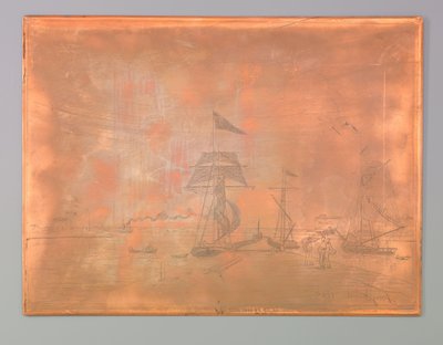 翁弗勒尔港的码头 作者 Johan Barthold Jongkind（艺术家签名）