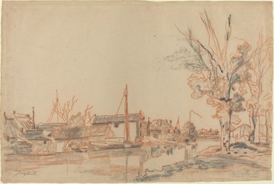 运河岸边 作者 约翰·巴索德·琼金德（Johan Barthold Jongkind）