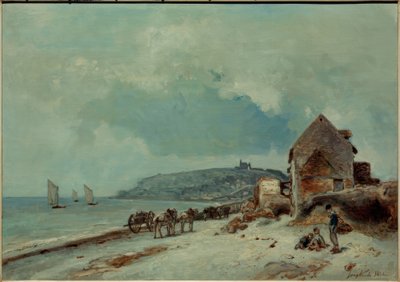 Sainte-Adresse海滩 作者 约翰·巴索德·琼金德（Johan Barthold Jongkind）