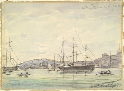 港口风光，马赛 作者 约翰·巴索德·琼金德（Johan Barthold Jongkind）