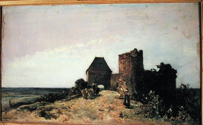 Chateau de Rozemont（Nievre）1861年的废墟 作者 约翰·巴索德·琼金德（Johan Barthold Jongkind）
