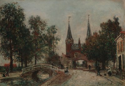 代尔夫特场景 作者 约翰·巴索德·琼金德（Johan Barthold Jongkind）
