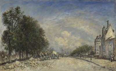 皇家港口大道，巴黎，1877年 作者 约翰·巴索德·琼金德（Johan Barthold Jongkind）