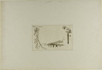 扉页，选自六幅蚀刻版画集，荷兰风光 作者 约翰·巴索德·琼金德（Johan Barthold Jongkind）