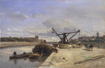 1854年，在Quay dOrsay上观看。 作者 约翰·巴索德·琼金德（Johan Barthold Jongkind）