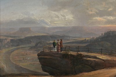挪威语  Fra Bastei 从巴斯蒂看风景 作者 约翰·克里斯蒂安·达尔