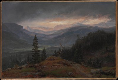 挪威语  Utsikt over Hallingdal 俯瞰哈林达尔 作者 约翰·克里斯蒂安·达尔