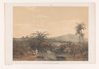 特吉里布特风景
Tjilibut 乡村风光；Buitenzorg 辅助住宅
Tjiliboet 国景（物品上的标题）
根据 A. Salm 绘画和素描绘制的爪哇（系列名称） 作者 迪佩林克公司