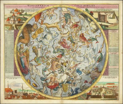 Hemisphaerium Coeli Boreale in quo Fixarum loca secundum Eclipticae ductum ad anum 1730 作者 约翰·加布里埃尔·多贝玛亚