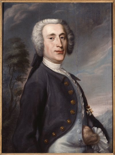 奥洛夫·冯·达林 (1708-1763) 的肖像，约翰·约阿希姆·斯特朗 (Streng, 1707-1763) 创作。 布面油画。 尺寸：79x58 厘米。 斯德哥尔摩国家博物馆 作者 约翰·约阿希姆·斯特朗
