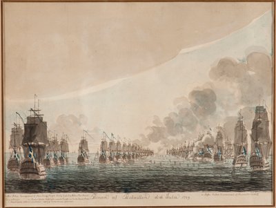 1789年7月26日的厄兰岛海战。 作者 约翰·彼得·库梅林