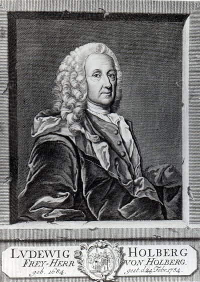 Ludvig Holberg，由Johann Martin Bernigeroth雕刻，1757年 作者 约翰·罗斯利乌斯（Johan Roselius）