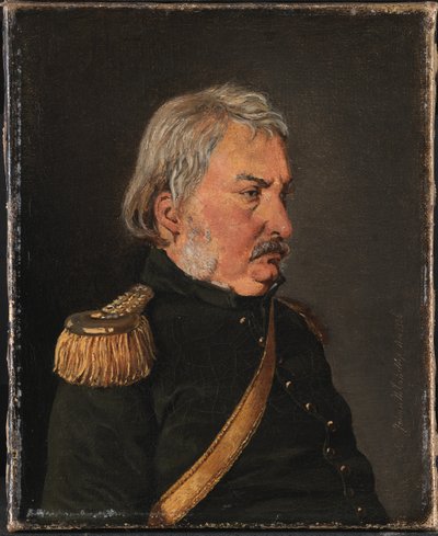 Joachim Theodor Lundbye上校，艺术家的父亲 作者 约翰·托马斯·伦比