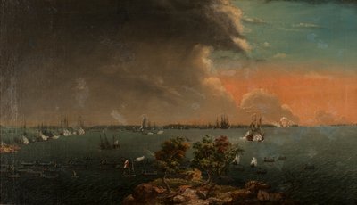 1790年7月10日，斯文斯克松德第二次瑞典瑞典战争。 作者 约翰·蒂特里希·舒尔茨