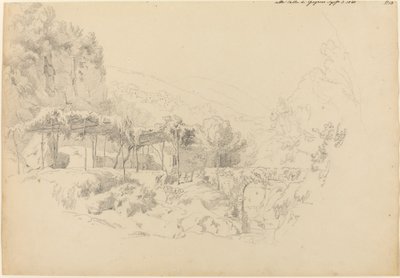 格拉尼亚诺山谷中的阴凉树丛 作者 约翰·亚当·克莱因（Johann Adam Klein）