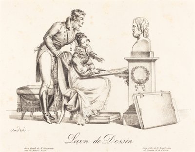 Leçon de Dessin 绘画课。 作者 约翰·安东·安德烈