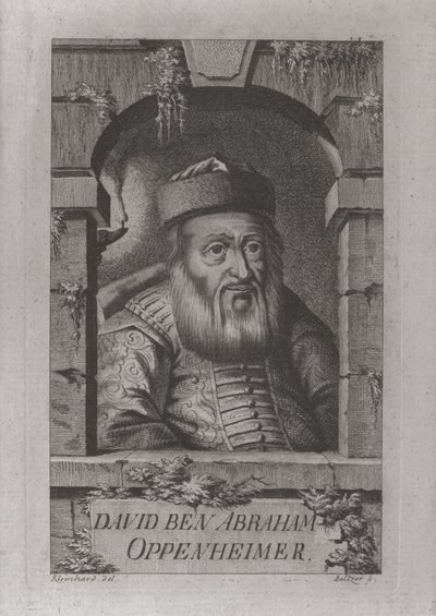 大卫·奥本海姆（David Oppenheim）肖像1664-1736，布拉格首席拉比，1773年 作者 Johann Balzer