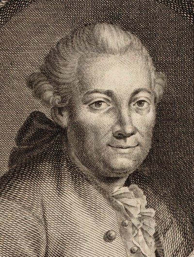 作曲家弗洛里安·利奥波德·加斯曼的肖像1729-1774，1780年。 作者 Johann Balzer