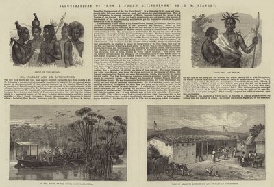 插图我是如何找到利文斯通，由斯坦利HM 作者 Johann Baptist Zwecker