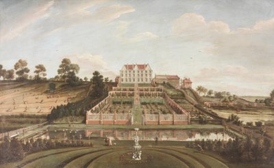 荷兰豪宅与花园，1730年 作者 约翰·巴蒂斯特·布塔兹（Johann Baptiste Bouttats）