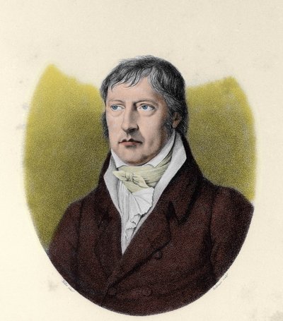德国哲学家乔治-威廉-弗里德里希-黑格尔（1770 - 1831）的画像 作者 Johann Christian (after) Xeller